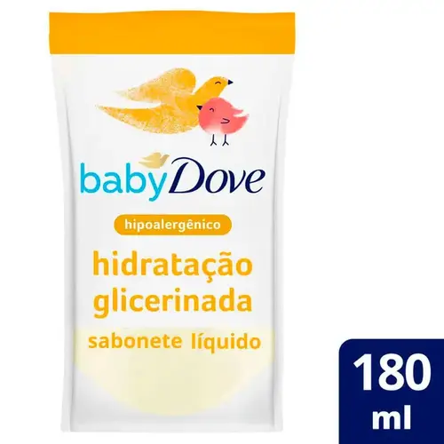 Refil Sabonete Líquido Infantil Dove Baby Hidratação Glicerinada 180ml