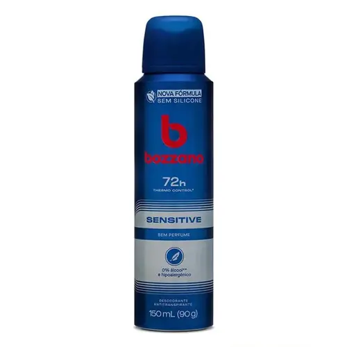 Desodorante Bozzano Sensitive sem Perfume Aerosol Unissex 150ml