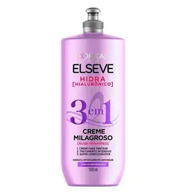 Creme Milagroso Elseve 3 em 1 Hidra Hialurônico 500ml