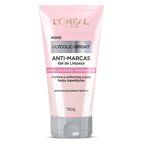 Gel de Limpeza Facial L'Oréal Paris Glycolic Bright Anti-Marcas 150g