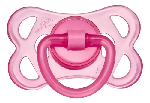 Chupeta Neopan Convencional Rosa Nº2 +6 Meses - 1 Unidade