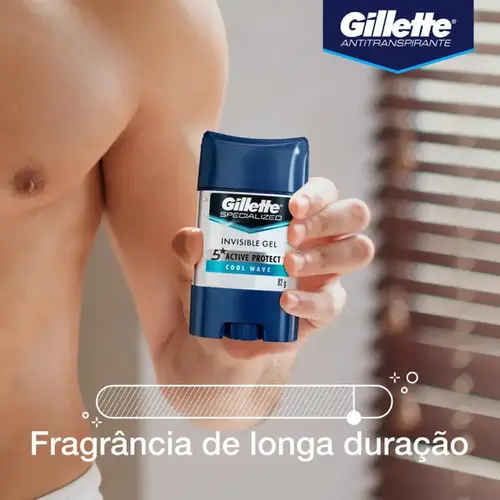 Desodorante Masculino Gillette Clear Gel Cool Waze 82g