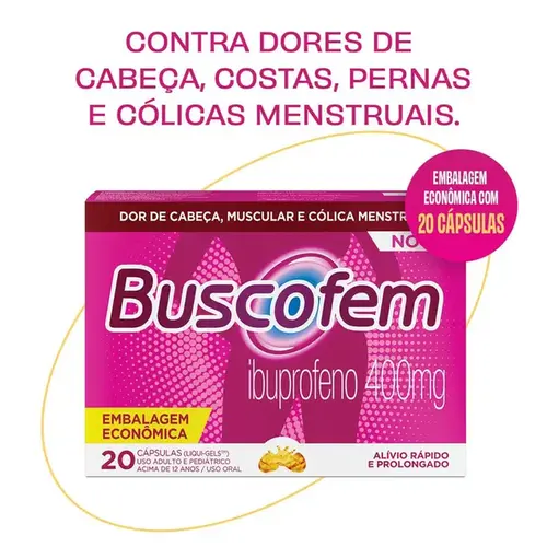 Buscofem 400mg 20 Cápsulas