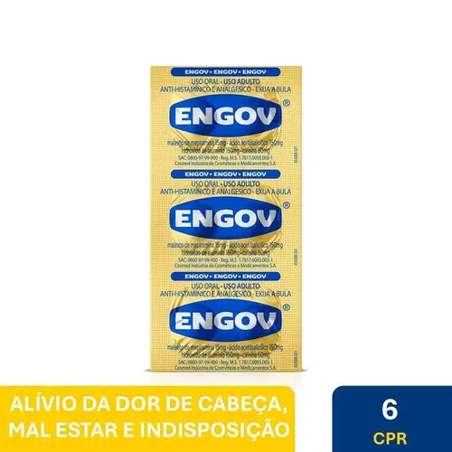 Engov 6 Comprimidos