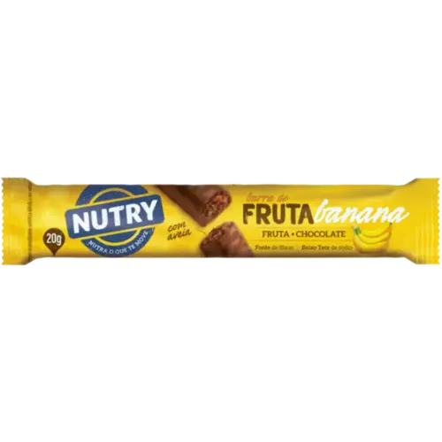 Barra de Frutas Nutry Banana Cobertura de Chocolate 20g