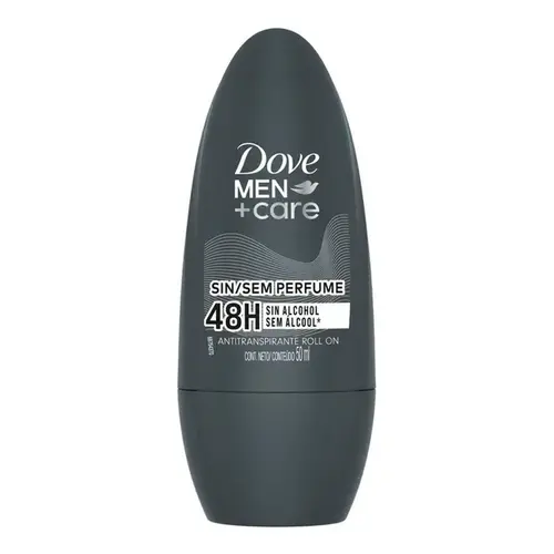 Desodorante Dove Men +Care sem Perfume Roll On Masculino 50ml