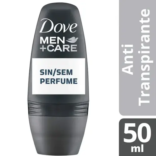 Desodorante Dove Men +Care sem Perfume Roll On Masculino 50ml