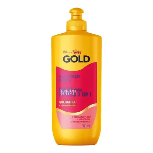 Creme para Pentear Niely Gold Reconstrução Potente 250ml