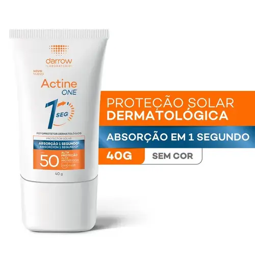 Protetor Solar Facial Darrow Actine One FPS50 Sem Cor 40g