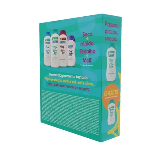 Kit Protetor Solar Sundown Praia & Piscina FPS50 200ml + 120ml