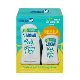 Kit Protetor Solar Sundown Praia & Piscina FPS50 200ml + 120ml