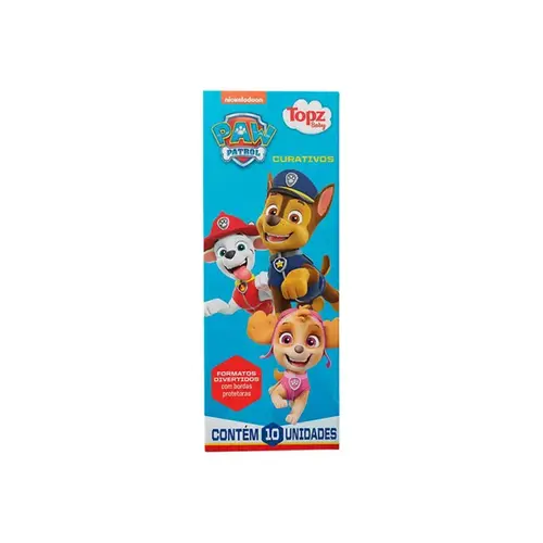 Curativo Infantil Topz Patrulha Canina 10 Unidades