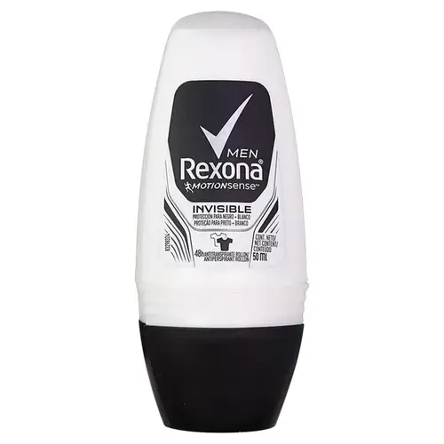Desodorante Rexona Men Antibacterial e Invisible Roll On Masculino 50ml