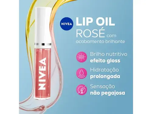 Hidratante Labial Nivea Lip Oil Rosé 5,5ml