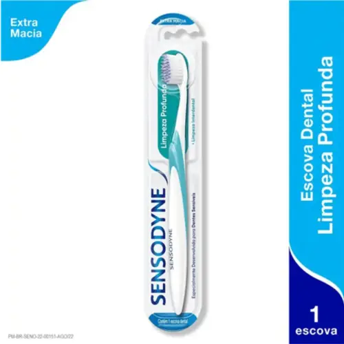 Escova de Dente Sensodyne Limpeza Profunda Extra Macia 2 Unidade