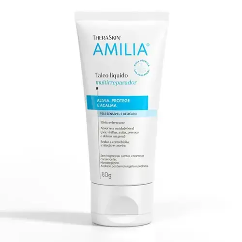 Talco Líquido Amilia Bisnaga Theraskin 80G