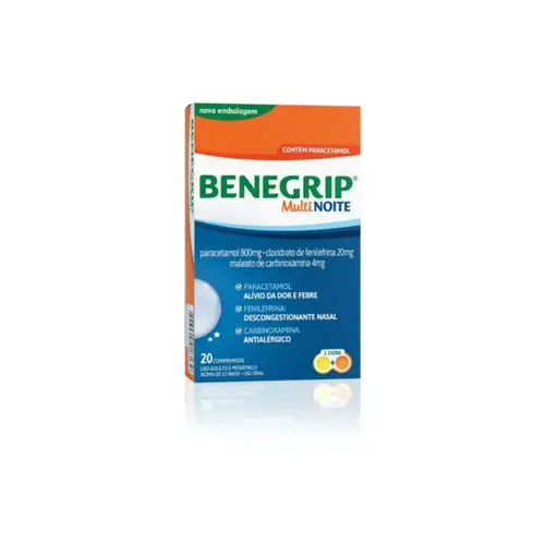 Benegrip Multi Noite 12 Comprimidos