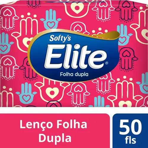 Lenços de Papel Softy's Elite Folha Dupla 50 Unidades