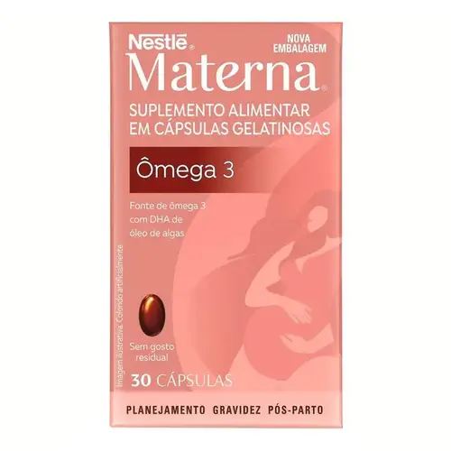 Suplemento Alimentar Adulto Materna Ômega 3 30 Unidades