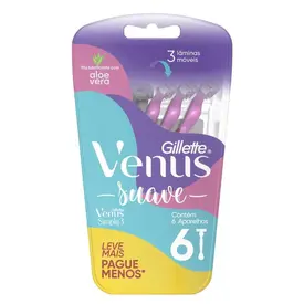 Aparelho de Depilar Gillette Venus Suave 6 Unidades