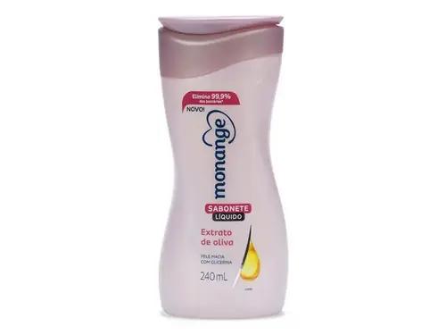 Sabonete Líquido Monange Extrato de Oliva 240ml