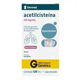Acetilcisteína 40mg/ml Adulto 120ml - Germed - Genérico