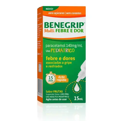 Benegripe Multi Febre e Dor Infantil Gotas 15ml