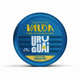Pastilha Valda World Uruguai Doce de Leite Lata 50g