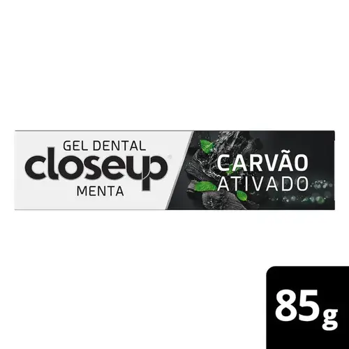 Creme Dental Closeup Carvão Ativado Menta 85g
