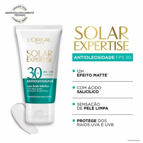 Protetor Solar Facial L'Oréal Paris Expertise Antioleosidade FPS30 40g