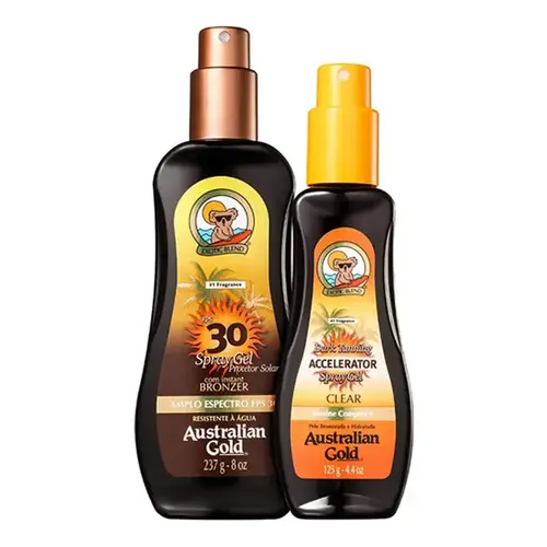 Kit Bronzeador e Protetor Solar Australian Gold FPS30 237ml