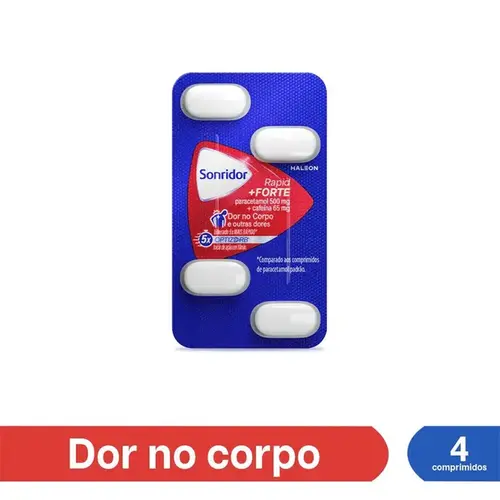 Sonridor Rapid Forte 500mg + 65mg 4 Comprimidos
