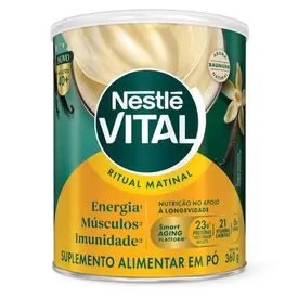 Suplemento Alimentar em Pó Vital Ritual Matinal Sabor Baunilha Nestlé 360g