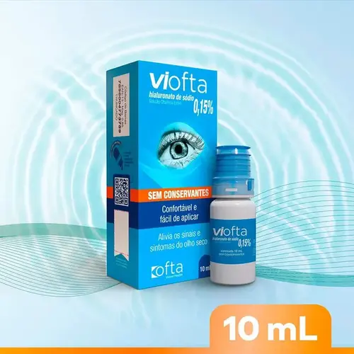 ViOfta 0,15% 10ml - Lubrificante Oftálmico - Legrand