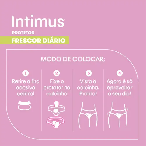 Protetor Diário Intimus Frescor Diário com Perfume 40 Unidades