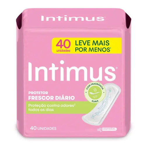 Protetor Diário Intimus Frescor Diário com Perfume 40 Unidades