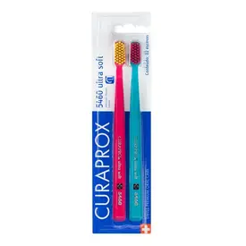 Escova de Dente Curaprox 5460 Ultra Soft Cores Sortidas 2 Unidade