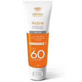 Protetor Solar Facial Actine FPS60 Toque Seco 40g