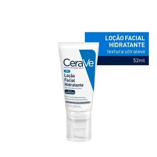 Loção Facial Hidratante CeraVe Pele Normal a Seca 52ml