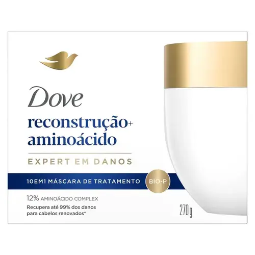 Mascara de Tratamento Dove 10 em 1 Reconstrução + Aminoácido 270g