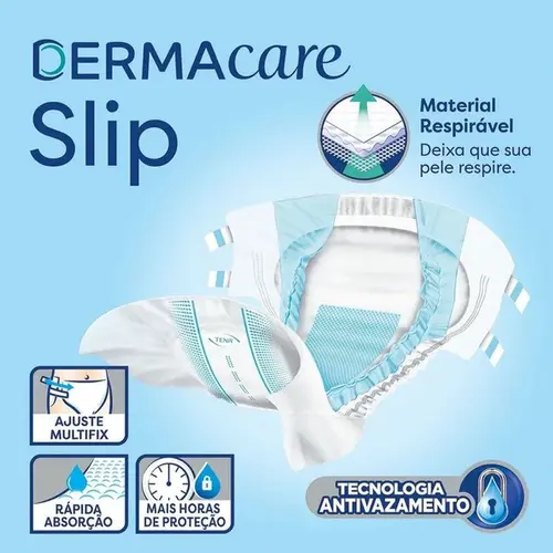 Fralda Geriatrica Tena Dermacare Slip G 16 Unidades