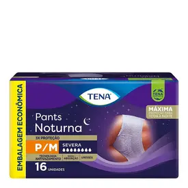 Roupa Íntima Descartável Tena Pants Noturna para M Unissex 16 Unidades