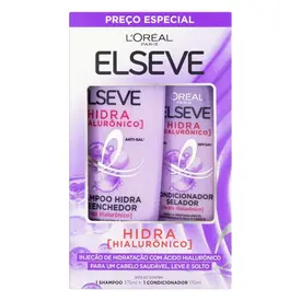 Kit Elseve Hidra Hialurônico Shampoo 375ml + Condicionador 170ml - L'Oréal Paris