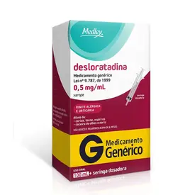 Desloratadina 0,5mg/ml - Xarope com 100ml - Medley - Genérico