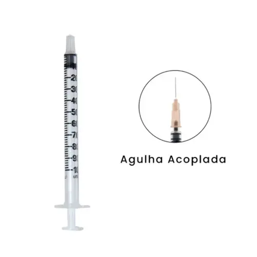 Seringa de Insulina Descarpack 1ml 13 x 0,45mm - 1 Unidade