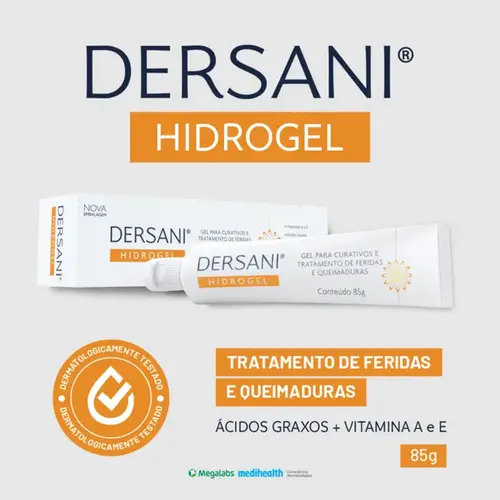 Gel Cicatrizante Dersani Hidrogel 85g