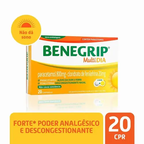 Benegrip Multi Dia 20 Comprimidos
