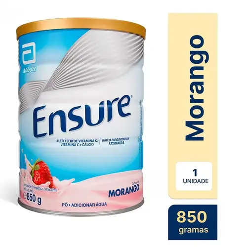 Complemento Alimentar Ensure Morango 850g