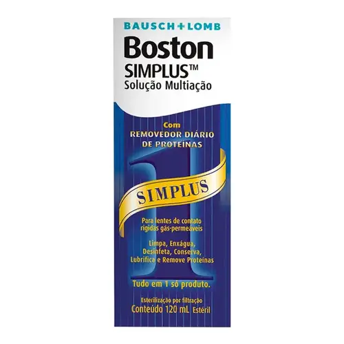 Solução para Limpeza de Lentes - Boston Simplus 120ml
