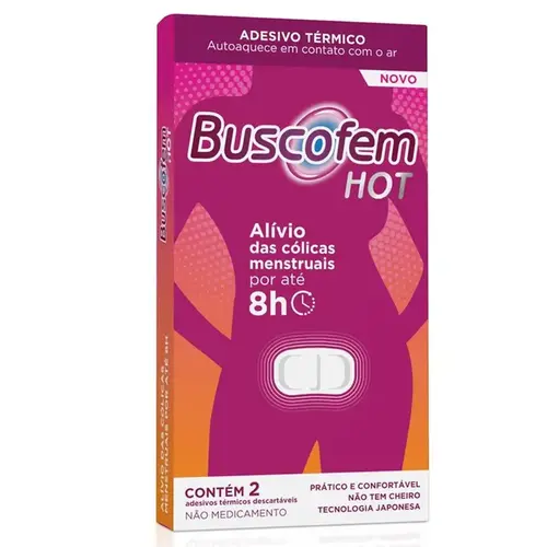 Buscofem Hot 2 Adesivos Térmicos Descartáveis